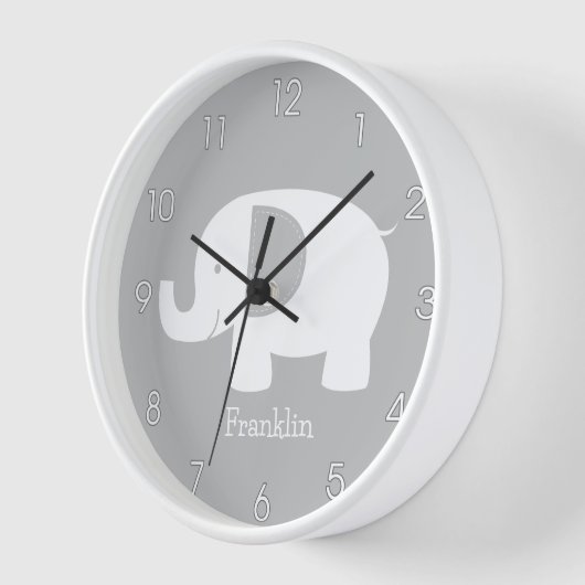 Mod Elephant Grey and White Minimalist Nursery (Hoek)