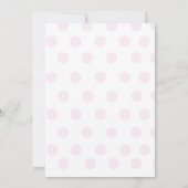 Mod Elephant Soft Pink 5x7 Baby shower Uitnodiging (Achterkant)