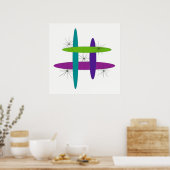 Mod Elliptisch Poster (Keuken)