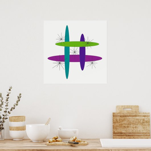 Mod Elliptisch Poster (Keuken)