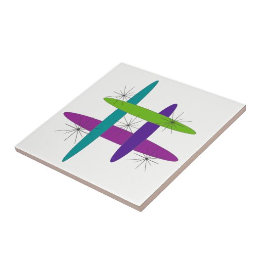 Mod Elliptisch Tegeltje (Zijkant)