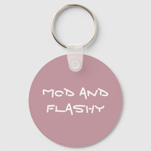 Mod en Flashy Acryl Sleutelhanger (Voorkant)