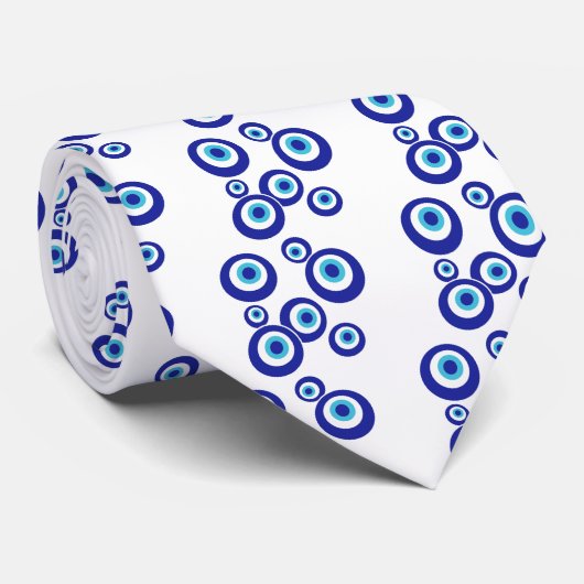 Mod Evil Eyes Stropdas (Opgerold)