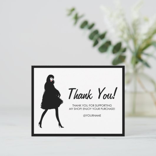 Mod Fashion Girl Boutique, Poshmark Bedankt Briefkaart (Staand voorkant)