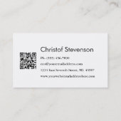 Mod Fingerprint Private Detective Visitekaartje (Achterkant)