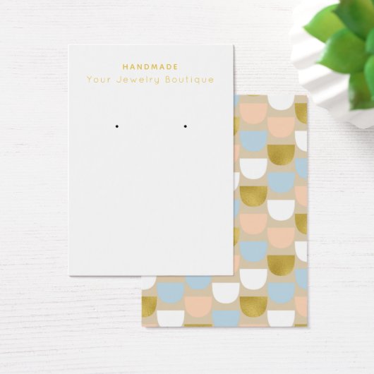 Mod Fish Scale Pattern Verdien DisplayCard Visitekaartje (Bureau)