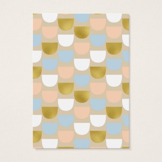 Mod Fish Scale Pattern Verdien DisplayCard Visitekaartje (Achterkant)