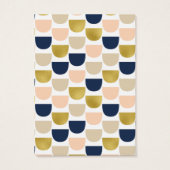 Mod Fish Scale Pattern Verdien DisplayCard Visitekaartje (Achterkant)