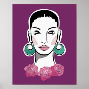Mod Fleur Woman 1960 Poster