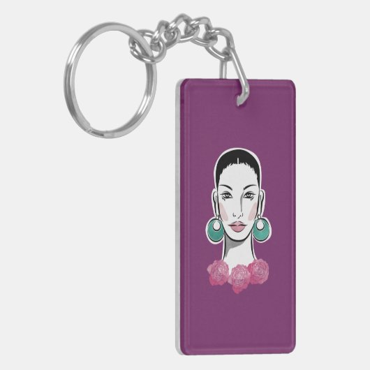 Mod Fleur Woman 1960 Sleutelhanger (Voorkant Links)