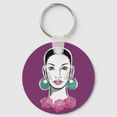 Mod Fleur Woman 1960 Sleutelhanger (Voorkant)