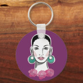 Mod Fleur Woman 1960 Sleutelhanger (Voorkant)