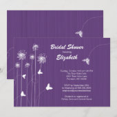 Mod Floral Butterfly Vrijgezellenfeest Invite Paar Kaart (Voorkant / Achterkant)