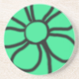 Mod Floral Onderzetter (groen)