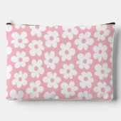 Mod Floral Patroon Roze en Wit Etui (Voorkant)