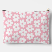 Mod Floral Patroon Roze en Wit Etui (Achterkant)