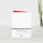 Mod Flourish Eiffeltoren Parijse bedankkaarten Bedankkaart (Achterkant)