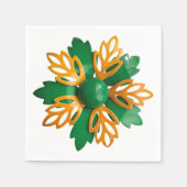 MOD  Flower Broche Zomer Verjaardag Retro Servet (Voorkant)