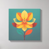 Mod Flower Canvas Afdruk (Voorkant)