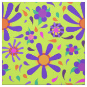 Mod Flowers op Peridot Large Repat Stof (Swatch)