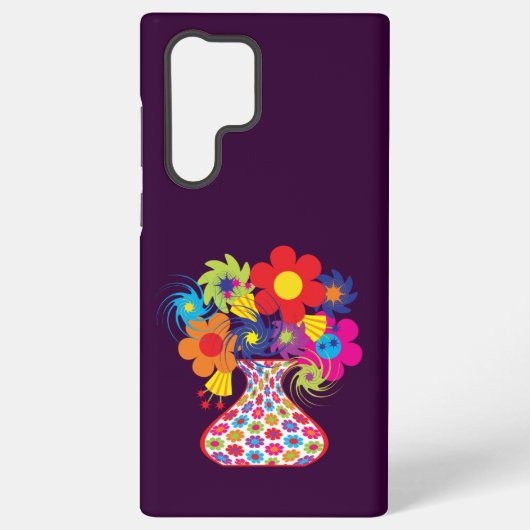 Mod Flowers Samsung Galaxy Hoesje (Achterkant)
