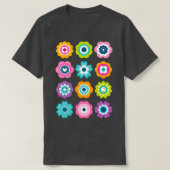 Mod Flowers Spring Colors T-shirt (Design voorkant)