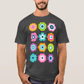 Mod Flowers Spring Colors T-shirt