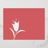 MOD FOLIE TULP TROUWBEHUIZING KAART (Achterkant)