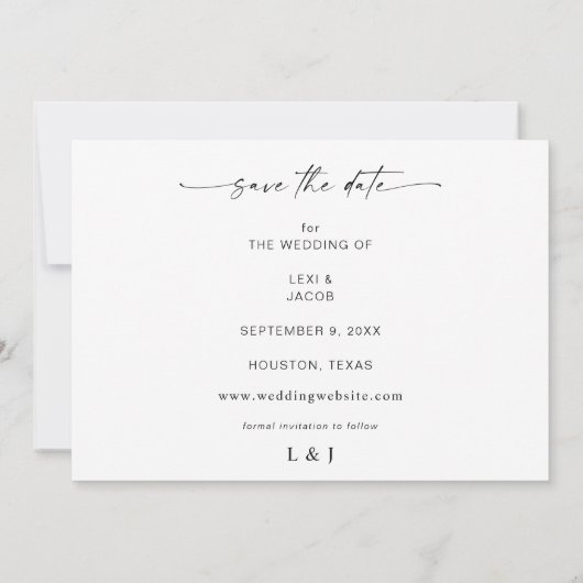 MOD Foto en kalligrafie 5 Sla de datum op Kaart (Achterkant)