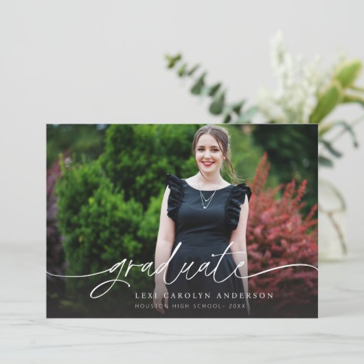 MOD Foto & Kalligrafie 4 Afstuderen Aankondiging (Staand voorkant)