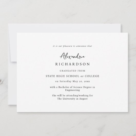 MOD Foto & Kalligrafie 4 Afstuderen Aankondiging (Achterkant)