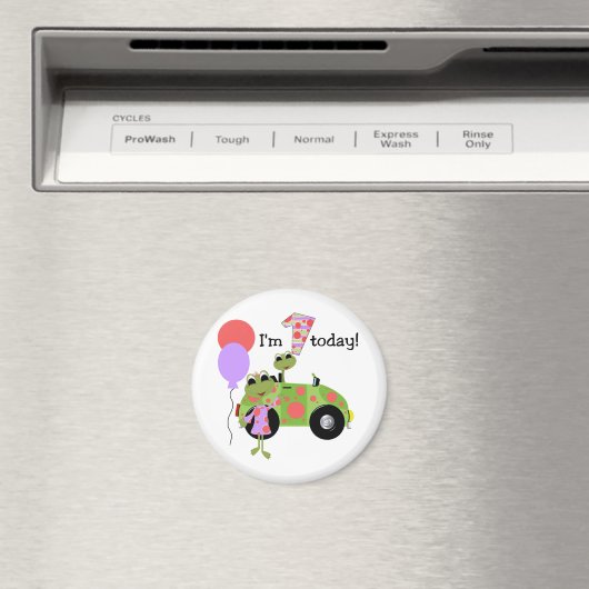 Mod Frogs 1e verjaardag Magneet (Insitu (Vaatwasser))