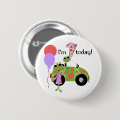 Mod Frogs 1e verjaardag Ronde Button 5,7 Cm (Voorkant /achterkant)