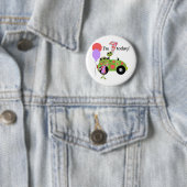 Mod Frogs 1e verjaardag Ronde Button 5,7 Cm (In situ)