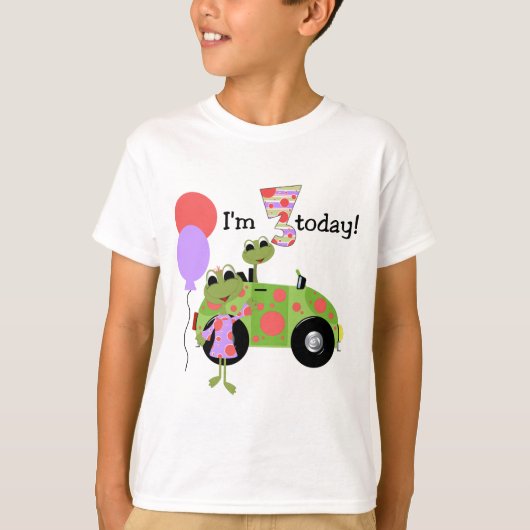 Mod Frogs 3e verjaardag Tshirts en geschenken (Voorkant)