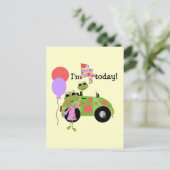 Mod Frogs 4e verjaardag Tshirts en geschenken Briefkaart (Staand voorkant)