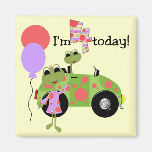 Mod Frogs 4e verjaardag Tshirts en geschenken Magneet