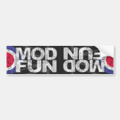 MOD FUN dual-bumperstkr Bumpersticker (Voorkant)