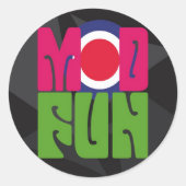 mod fun logo sticker (Voorkant)