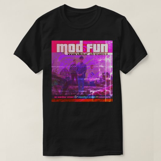MOD FUN Wardour Dreams Kunstwerk T-shirt donkere k (Design voorkant)