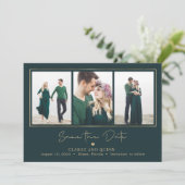 Mod Galerie Bewerkbare Kleur Save The Date Kaart (Staand voorkant)