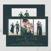 Mod Galerie Bewerkbare Kleur Save The Date Kaart (Voorkant / Achterkant)