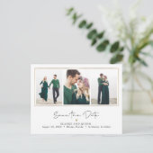 Mod Galerij EDITABLE KLEUR sparen de Datum Briefkaart (Staand voorkant)