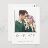 Mod Galerij EDITABLE KLEUR sparen de Datum Briefkaart (Voorkant / Achterkant)