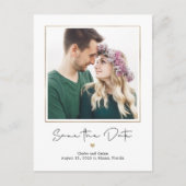 Mod Galerij EDITABLE KLEUR sparen de Datum Briefkaart (Voorkant)