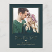 Mod Galerij EDITABLE KLEUR sparen de Datum Briefkaart (Voorkant)