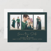 Mod Galerij EDITABLE KLEUR sparen de Datum Briefkaart (Voorkant / Achterkant)