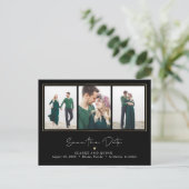 Mod Galerij EDITABLE KLEUR sparen de Datum Briefkaart (Staand voorkant)