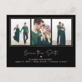 Mod Galerij EDITABLE KLEUR sparen de Datum Briefkaart (Voorkant)