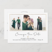 Mod Galerij EDITABLE KLOR De datum wijzigen Briefkaart (Voorkant / Achterkant)